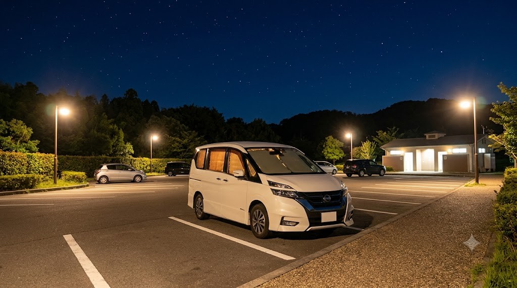 車中泊の防犯・安全対策 完全ガイド｜女性ソロでも安心して眠るための場所選びと装備【2026年版】