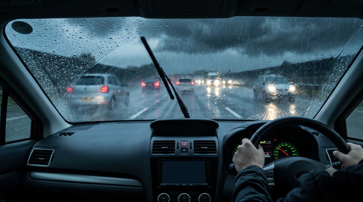台風・ゲリラ豪雨の運転ガイド【2026年】|冠水路は「前の車が行けた」を信じない